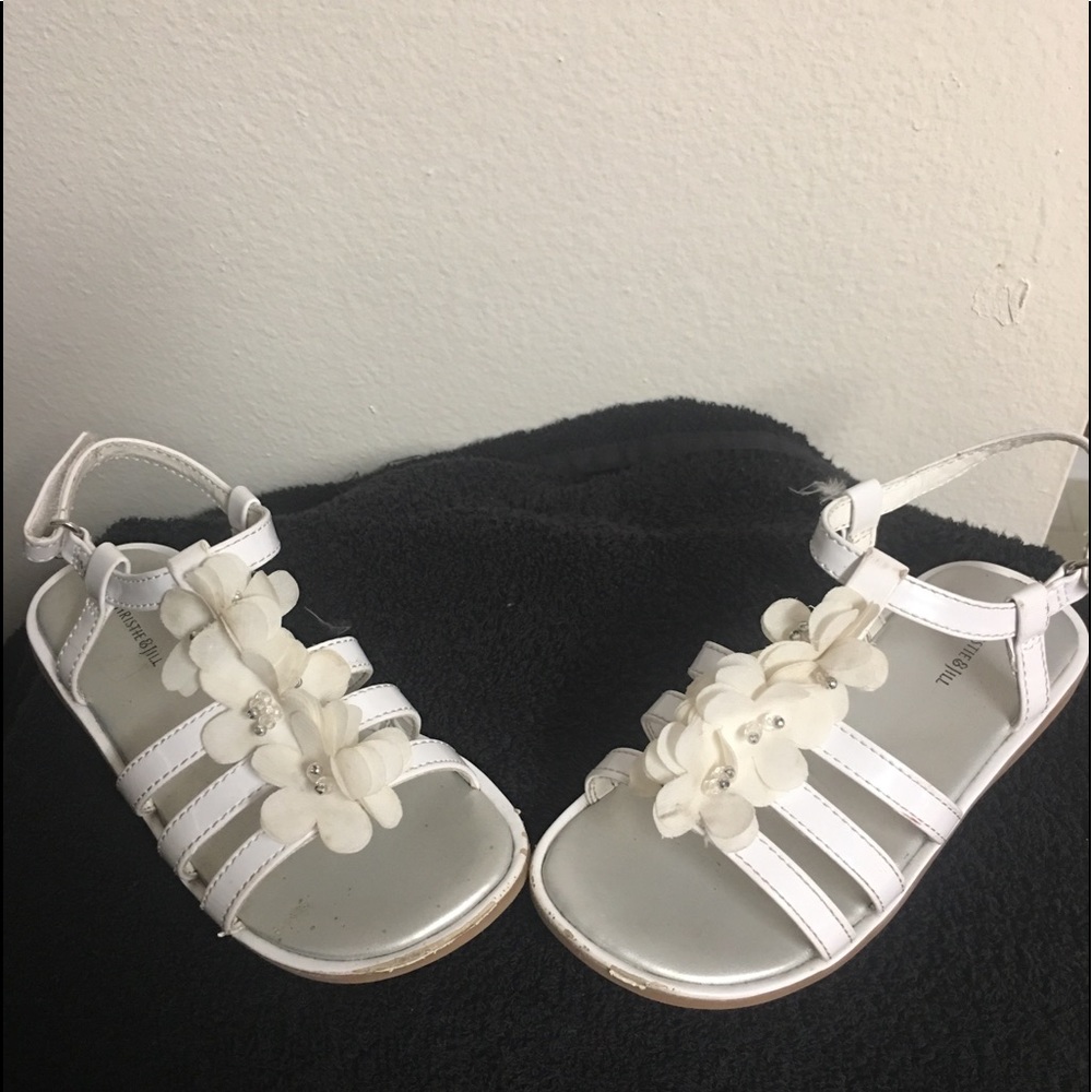 White dress sandals